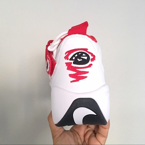 Men’s Nike Air Shake Ndestrukt Red White Black - Picture 6 of 8